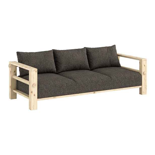 Tmavě šedá pohovka 225 cm Bare – Karup