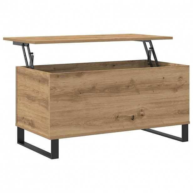 vidaXL Konferenční stolek dub artisan 90x44,5x45 cm kompozitní dřevo