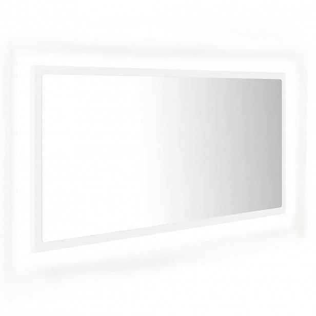 vidaXL LED koupelnové zrcadlo bílé 90 x 8,5 x 37 cm akrylové