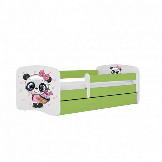 RAUMHIRSCH FURNITURE DĚTSKÁ POSTEL Panda se zásuvkou a matrací 180/80