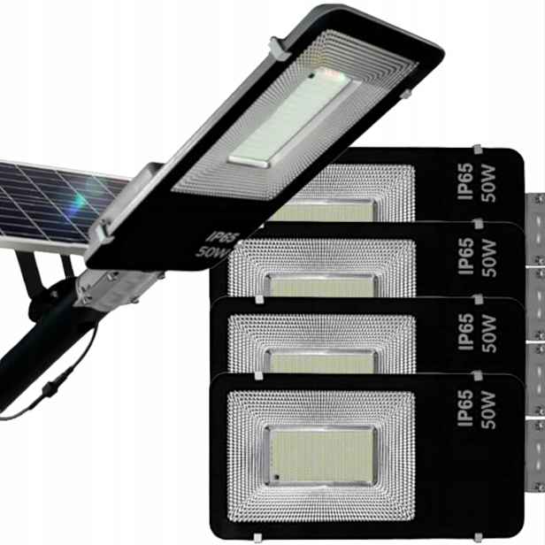 5X Solární Lampa Led Lampa 50W Lampa Na Terasa Balkon Senzor Soumraku Ovladač