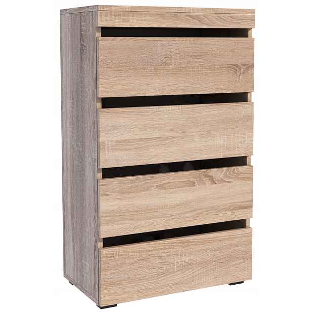 Botník Figaro sonoma 60 cm, regál na obuv, velká šatní skříň, předsíň