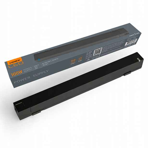 Napájecí adaptér pro magnetickou lištu Slim 220-240V Černý Videx