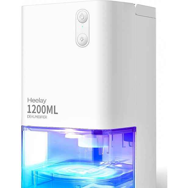 Odvlhčovač Vzduchu 1200 ML Elektrický, Tichý A Energeticky Úsporný S Automatickým Vypnutím