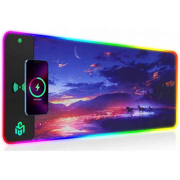 Podložka pod myš Rgb, 15 W, Led, 10 režimů osvětlení