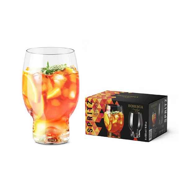 sklen. 500ml, 6ks, BOHEMIA PR. SPRITZ, víceúčelová