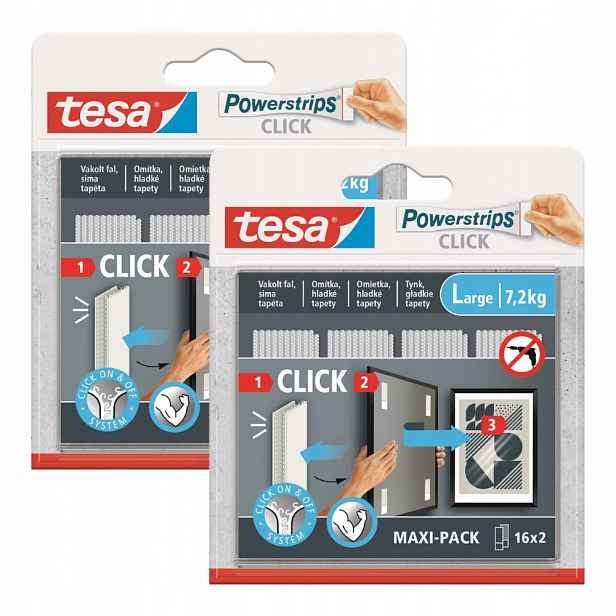 Tesa Samolepicí pásky suchý zip s lepidlem pro lepení obrázků 16 párů L x2