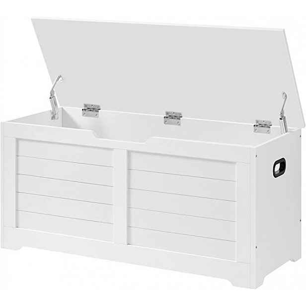 Úložný box na hračky bílý 100 cm