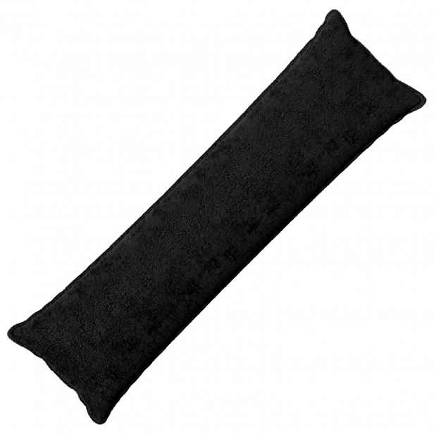 vidaXL Povlak na polštář HOUTEN Černá 40 x 145 cm Umělá králičí