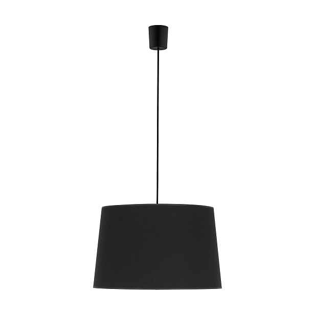 Závěsná lampa Maja Černý Abažur 1xE27 45 cm Stropní Moderní Do Obývacího Pokoje