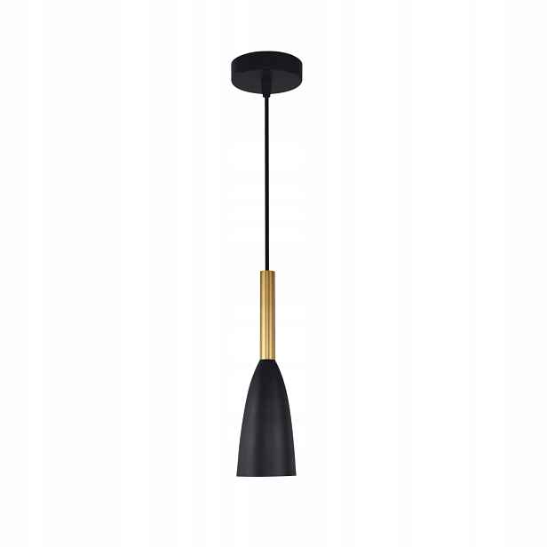Light Prestige Závěsná lampa Solin 1xE27 černo-zlatá