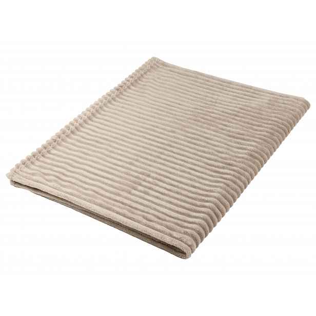 Livarno® Hebká deka, 130 x 170 cm (béžová)