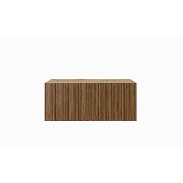 MASSENO ZÁVĚSNÝ TV STOLEK LIVO, 100/41/40 cm, dub Artisan /, dekor dub
