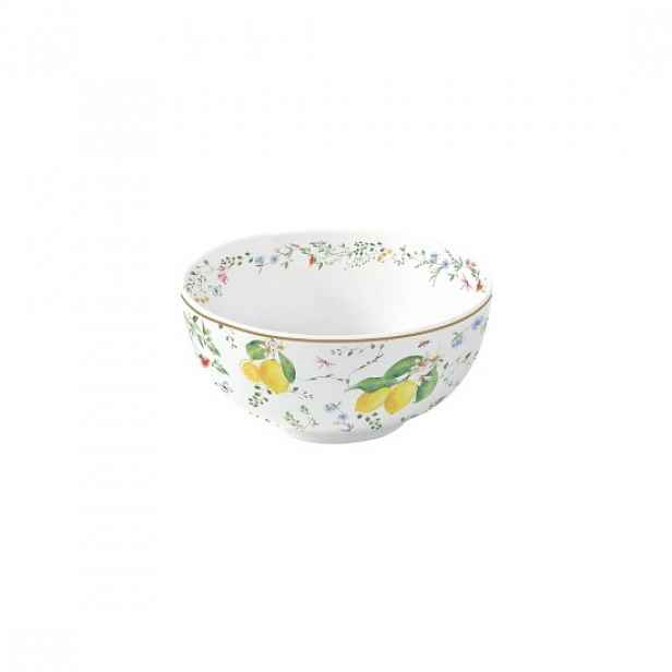Mísa, porcelánová, 12 cm, "Fleurs et Citrons" - Easy Life