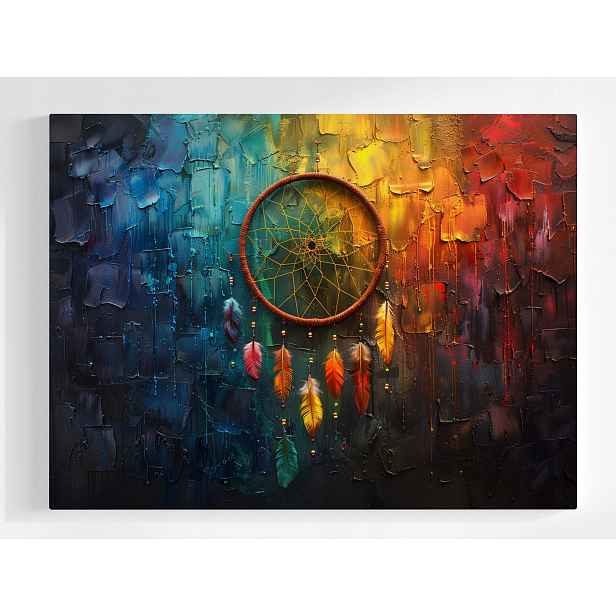 Plakát Lapač Snů Dream Catcher Barevný Amulet 100x75