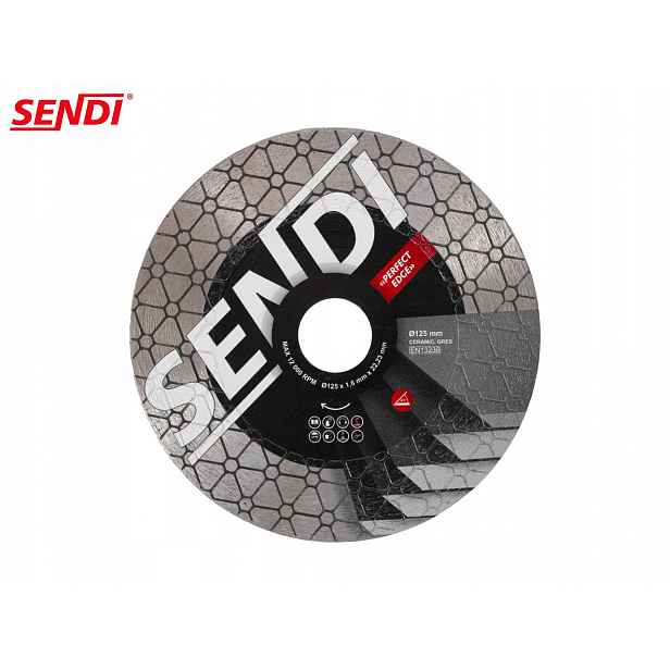 Diamantový kotouč Sendi Perfect Edge 125 pro úkosování Cut 45 Jolly Slider