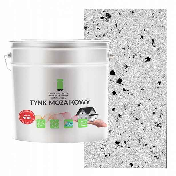 Mozaiková omítka pryskyřičná Marmolit Bílá M02 7 kg Mrazuvzdorná Premium