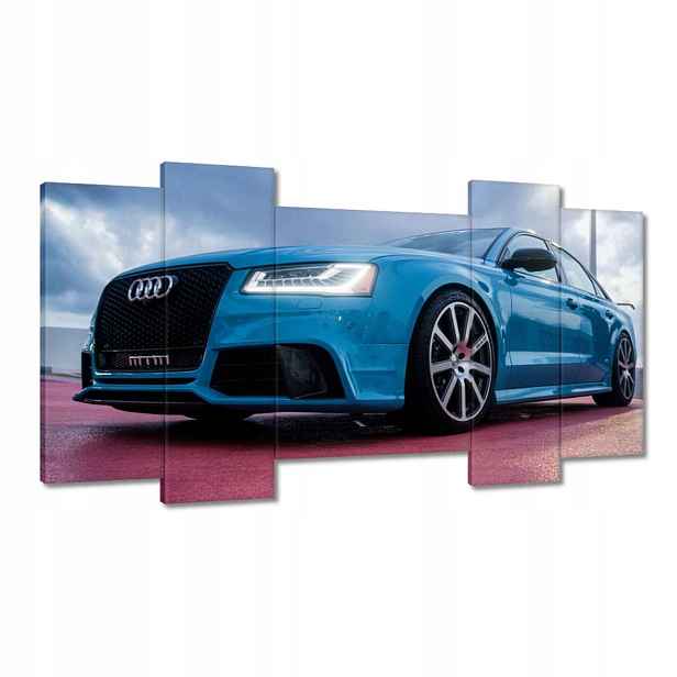 Obrazy 120x65 Modré Audi