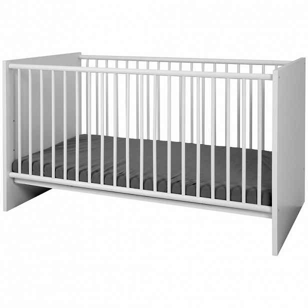 P & B POSTÝLKA S PŘÍČKAMI, 70/140 cm, bílá