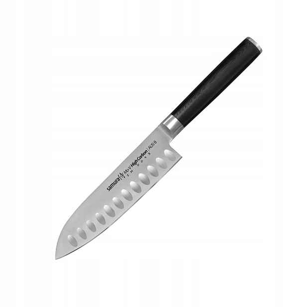 Santoku Kuchyňský Nůž Šéfkuchařský nůž Samura Mo-V, ocelová čepel 14 cm