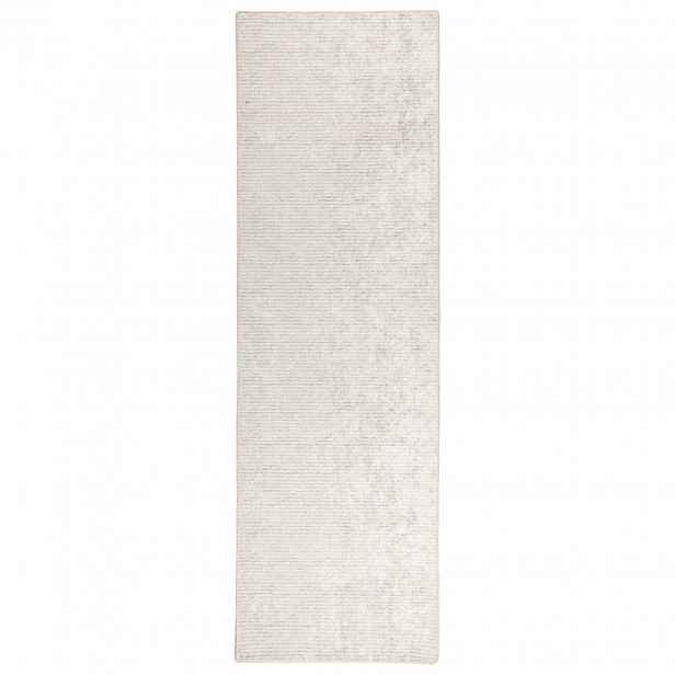 vidaXL Koberec Krémová 100 x 300 cm 100% polyester 3 mm Lze prát