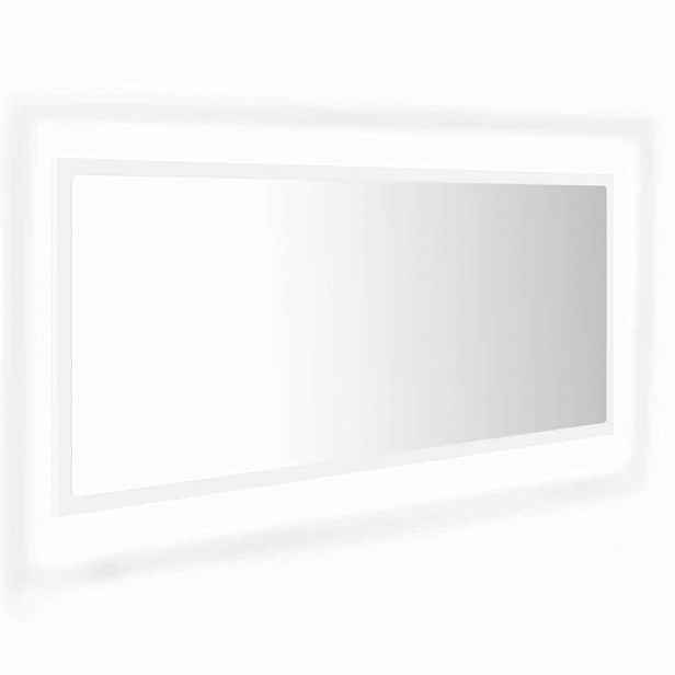 vidaXL LED koupelnové zrcadlo bílé 100 x 8,5 x 37 cm akrylové