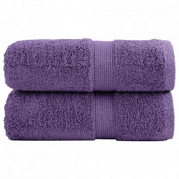 vidaXL Premium ručníky SOLUND 2 ks fialové 30 x 50 cm 600 g/m²