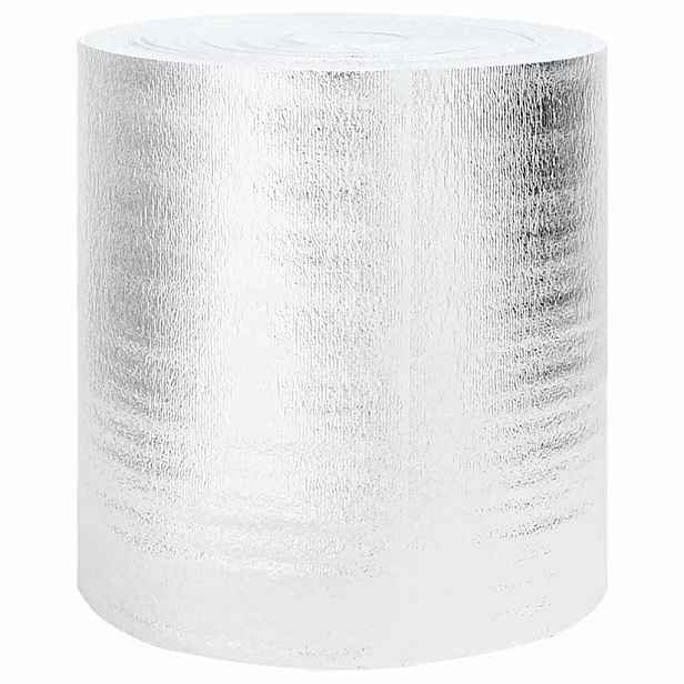 vidaXL Reflexní fólie za radiátor Stříbrná 10 x 0,5 m Polyethylen