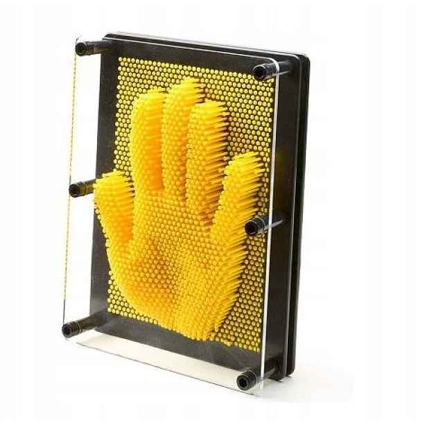 Špendlíková Tabule 3D Pinart Tvary Žlutá