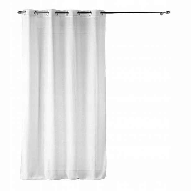 Záclona Bílá Na Průchodkách Elegantní S Efektem Lnu Luoline 140 X 240 CM
