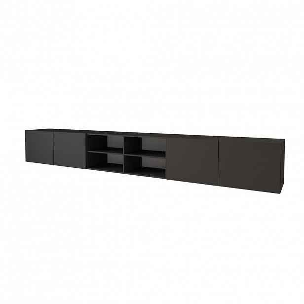 ALTDECOR NÍZKÁ komoda ELIO-W 3x100x40x40 cm – černá