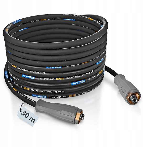 Hadice 30 m pro myčku Karcher Hd Hds s Easy Lock Force DN8 400 Bar kabel 155°C