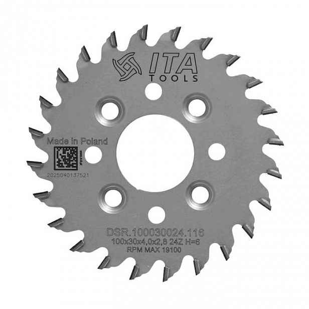 Ita Tools Diamantová drážkovací pila 100x30x24Z H6 K4,0 mm