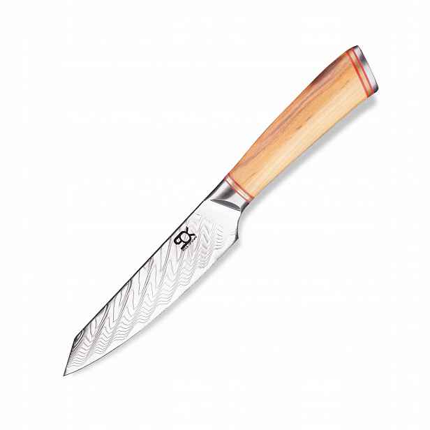 Nůž univerzální Utility 115 mm Sok Olive Sunshine Damascus