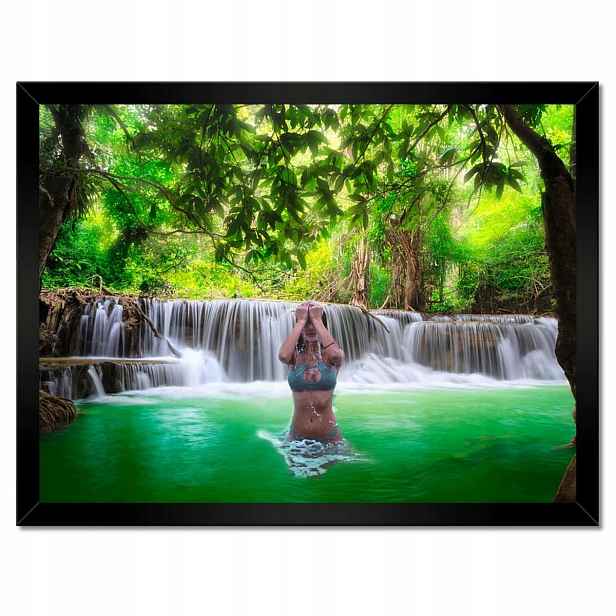 Plakáty v rámu 40x30 Tropická koupel Bikini