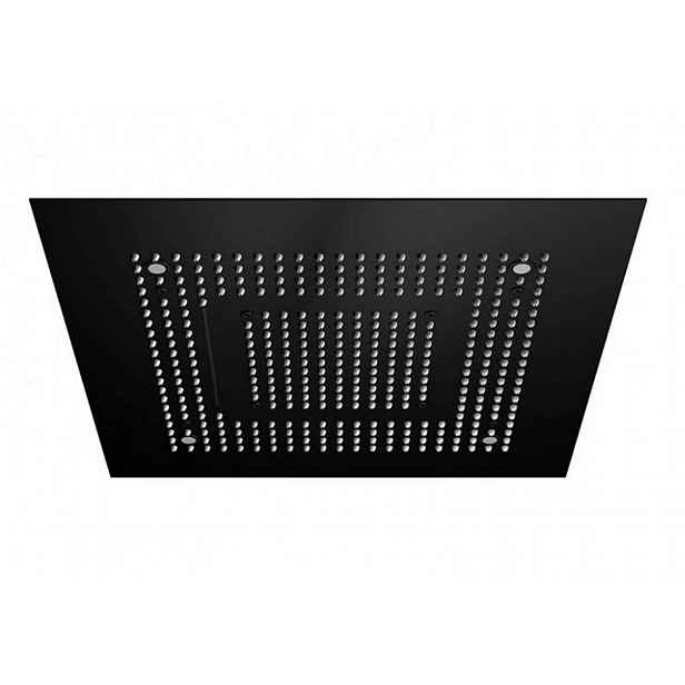 Steinberg 390 - Hlavová sprcha, 60x60 cm, 3 proudy, LED osvětlení, matná černá 390 6620 S