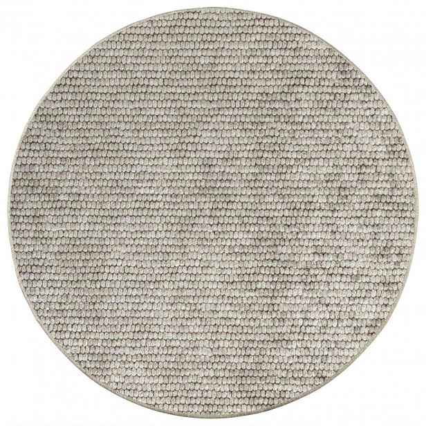 vidaXL Koberec Béžová Ø 120 cm 100% polyester 3 mm Lze prát