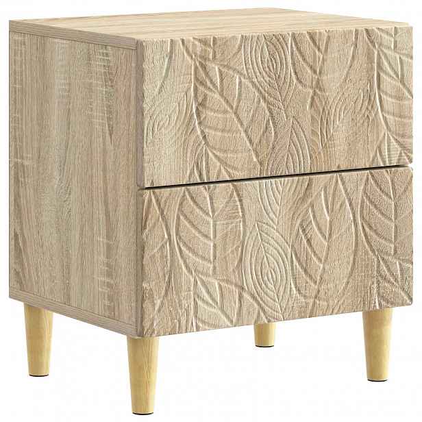 vidaXL Noční stolek Dub sonoma 43 x 34,5 x 48 cm Kompozitní dřevo