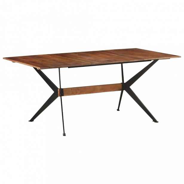 Jídelní stůl 180 x 90 x 76 cm dřevo Dekorhome Tmavě hnědá