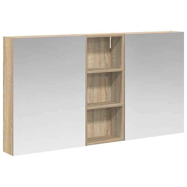 vidaXL Sada koupelnových skříněk 3 ks 130 x 14,5 x 70 cm