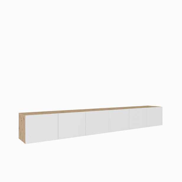MASSENO ZÁVĚSNÝ TV STOLEK CAVA, 300/41/40 cm, dub Artisan