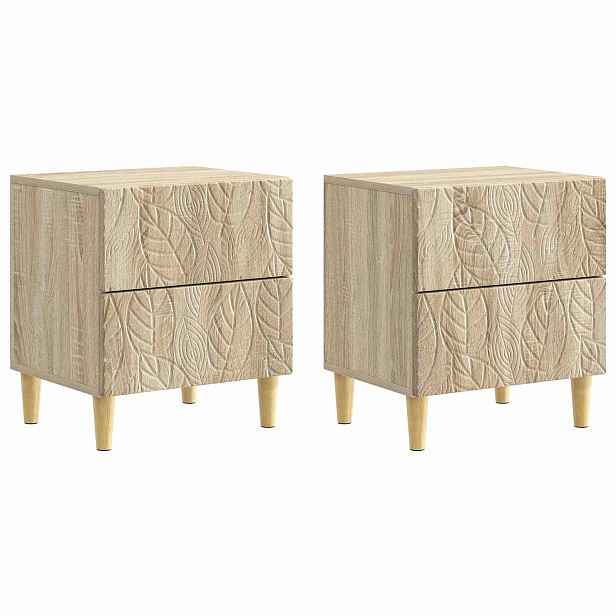 vidaXL Noční stolek 2 ks Dub sonoma 43 x 34,5 x 48 cm Kompozitní dřevo