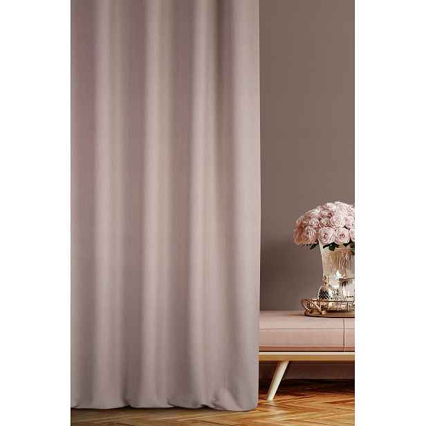 Závěs 140x270 Avinion 4 pudrový, připravený na pásku