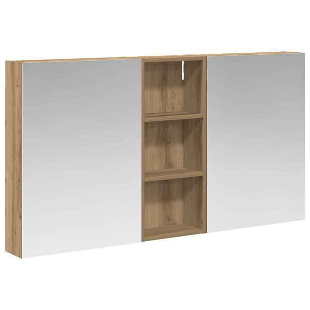 vidaXL Sada koupelnových skříněk 3 ks 130 x 14,5 x 70 cm