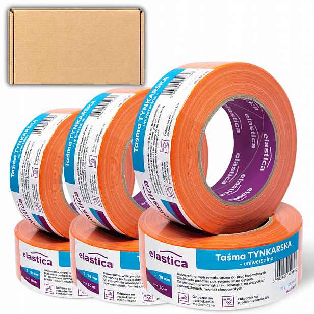 32 x Fasádní Omítková Páska 38 mm x 50 m Oranžová Stavební Silná XL