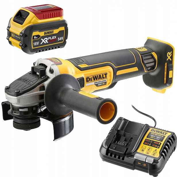 Aku úhlová bruska DeWALT DCG405N sada DCB1104T1