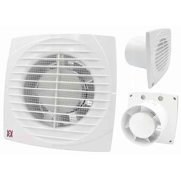 Axiální Odtahový Ventilátor Ventika FI100 mm Hygrostat a časovač 95 m3/h Simple
