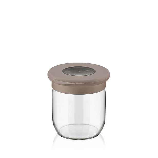 Skleněná dóza  s víčkem QLUX 425ml MIX barev