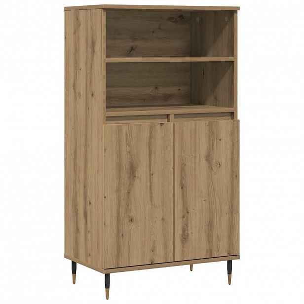 vidaXL Skříň highboard dub artisan 60 x 36 x 110 cm kompozitní dřevo