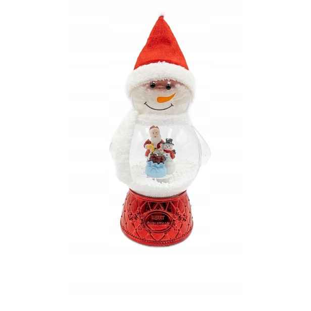 Velký sněhulák 40 cm Vánoční figurka Sněhová koule